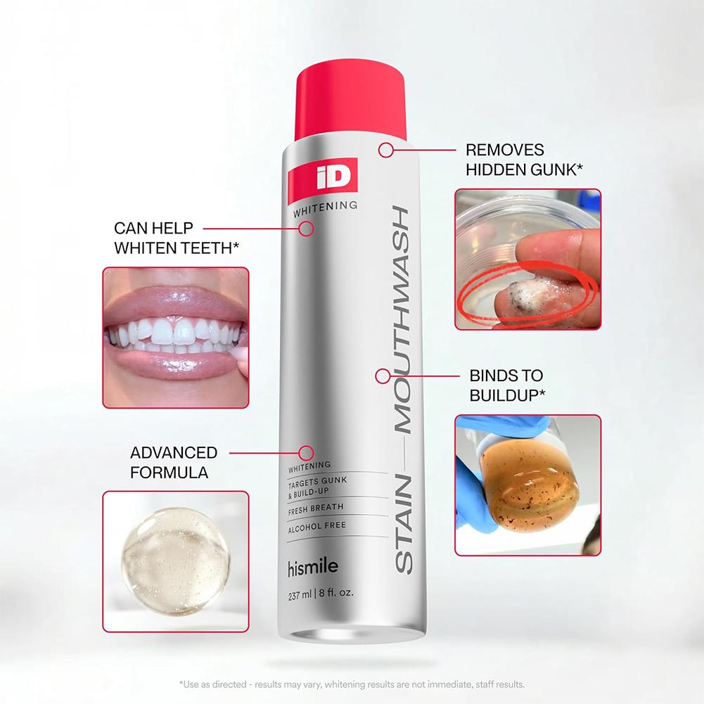 Whitening Mouthwash - Hismile iD Alkol İçermeyen Gargara Derinlemesine