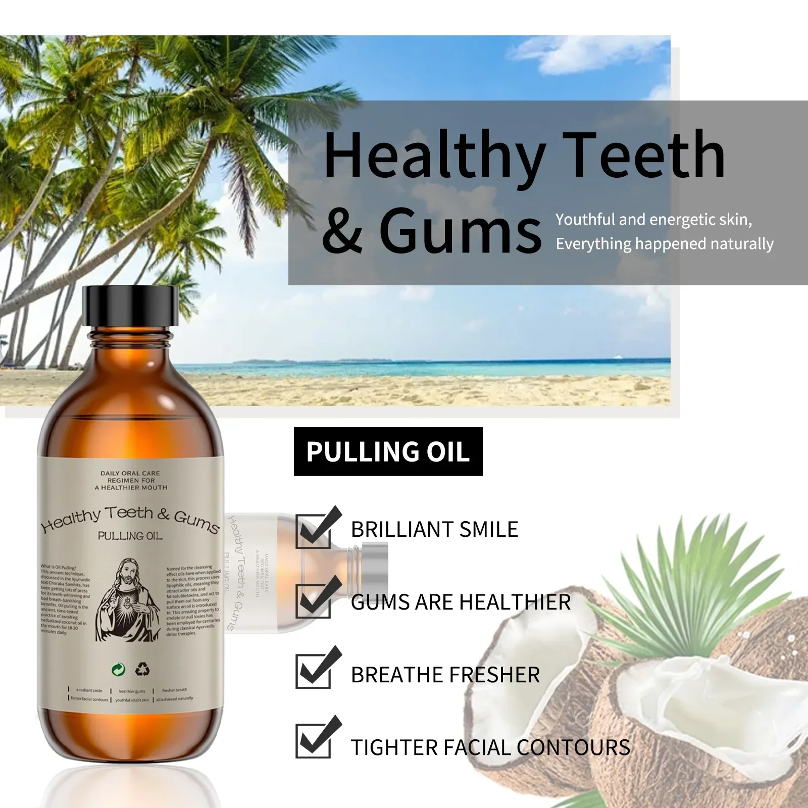 Hindistan Cevizi Yağı Ağız Çal - Whitening Mouthwash incelemesi ve fiyatı